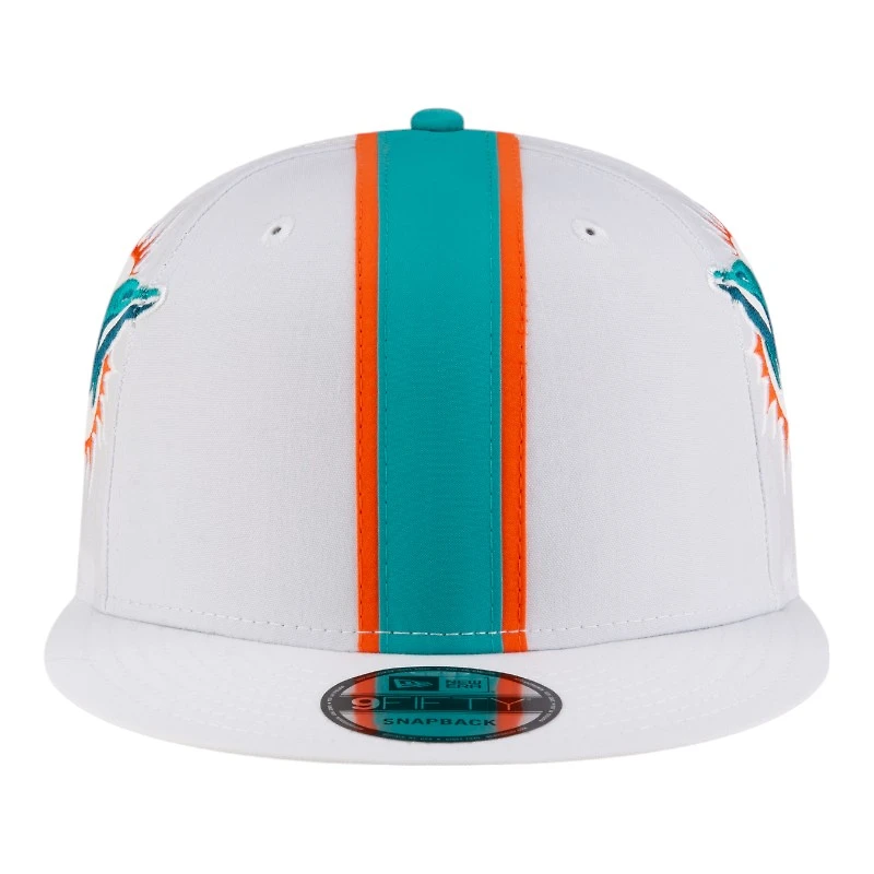 Miami Dolphins White NFL Helmet Pack New Era 9FIFTY Snapback Hat