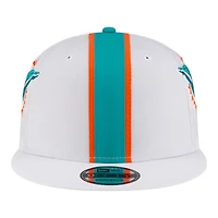 Miami Dolphins White NFL Helmet Pack New Era 9FIFTY Snapback Hat