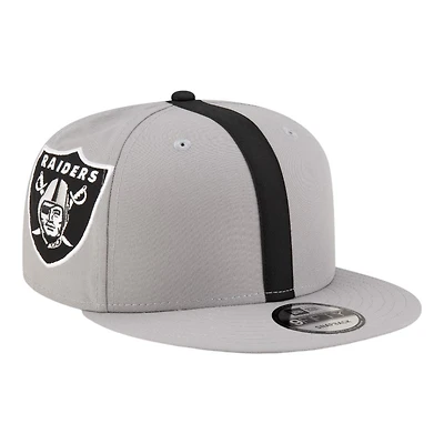 Las Vegas Raiders Gray NFL Helmet Pack New Era 9FIFTY Snapback Hat