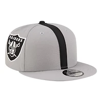 Las Vegas Raiders Gray NFL Helmet Pack New Era 9FIFTY Snapback Hat