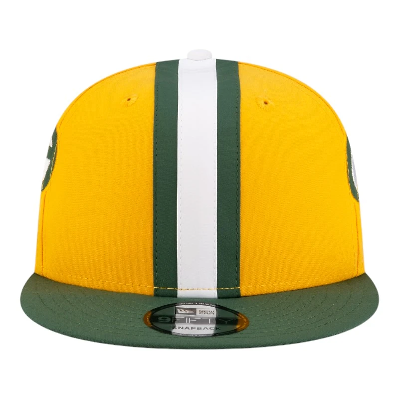 Green Bay Packers Yellow NFL Helmet Pack New Era 9FIFTY Snapback Hat