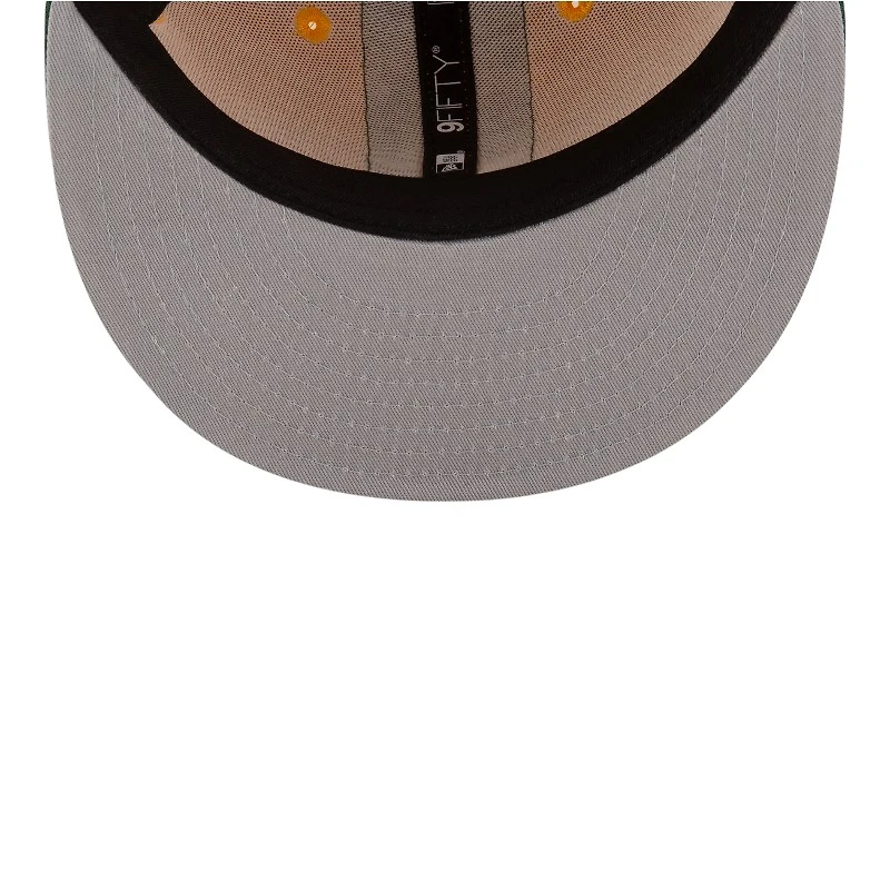 Green Bay Packers Yellow NFL Helmet Pack New Era 9FIFTY Snapback Hat