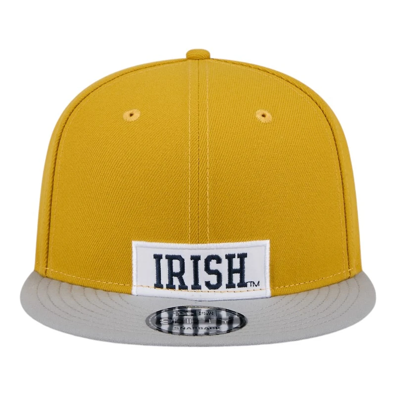 Notre Dame Fighting Irish Gold NFL Helmet Pack New Era 9FIFTY Snapback Hat