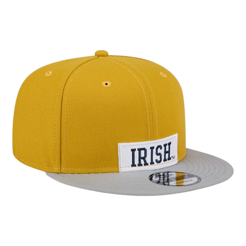 Notre Dame Fighting Irish Gold NFL Helmet Pack New Era 9FIFTY Snapback Hat