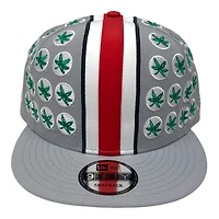 Ohio State Buckeyes Gray NFL Helmet Pack New Era 9FIFTY Snapback Hat
