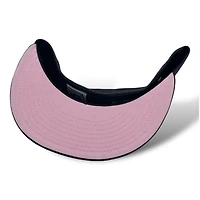 Los Angeles Angels Graphite and Black 50th Anni Patch Pink UV New Era 59FIFTY Fitted Hat