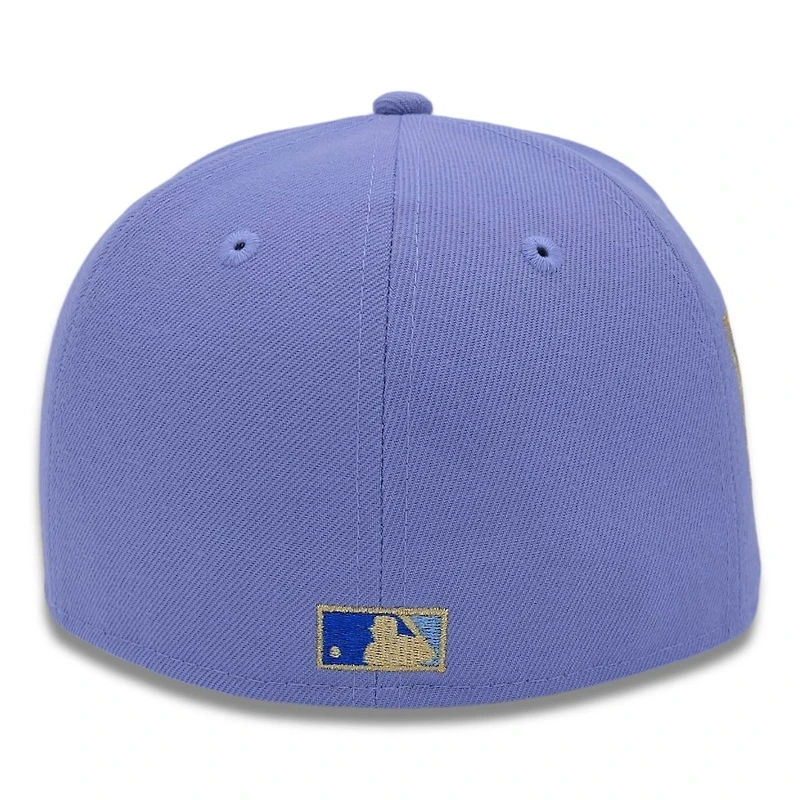 Minnesota Twins Purple State Patch Gray UV New Era 59FIFTY Fitted Hat