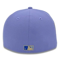 Minnesota Twins Purple State Patch Gray UV New Era 59FIFTY Fitted Hat