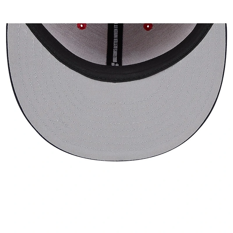 Kansas City Monarchs Red and Navy Original Big League Chew Gray UV New Era 59FIFTY Fitted Hat