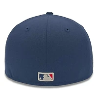 Los Angeles Dodgers Blue City Connect Script Patch Gray UV New Era 59FIFTY Fitted Hat
