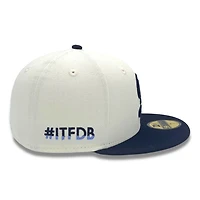 Los Angeles Dodgers Chrome and Blue City Connect ITFDB Patch Gray UV New Era 59FIFTY Fitted Hat