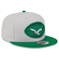 Philadelphia Eagles 2024 Sideline Historic Stone Gray New Era 9FIFTY Snapback Hat