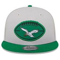 Philadelphia Eagles 2024 Sideline Historic Stone Gray New Era 9FIFTY Snapback Hat