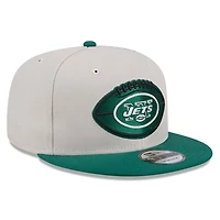 New York Jets 2024 Sideline Historic Stone Gray New Era 9FIFTY Snapback Hat