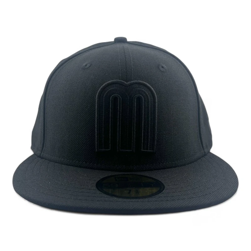 Mexico Black on Flag Batterman UV New Era 59FIFTY Fitted Hat