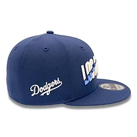 Los Angeles Dodgers Navy Script Patch New Era 9FIFTY Snapback Hat