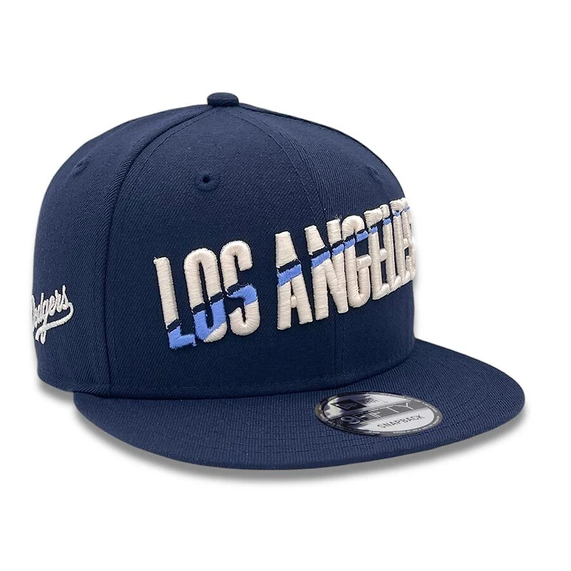 Los Angeles Dodgers Navy Script Patch New Era 9FIFTY Snapback Hat