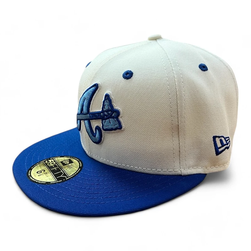 Atlanta Braves Chrome and Royal Blue 40th Anniversary Patch Gray UV 59FIFTY Fitted Hat