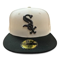 Chicago White Sox Chrome and Black 1950 ASG Patch Gray UV 59FIFTY Fitted Hat