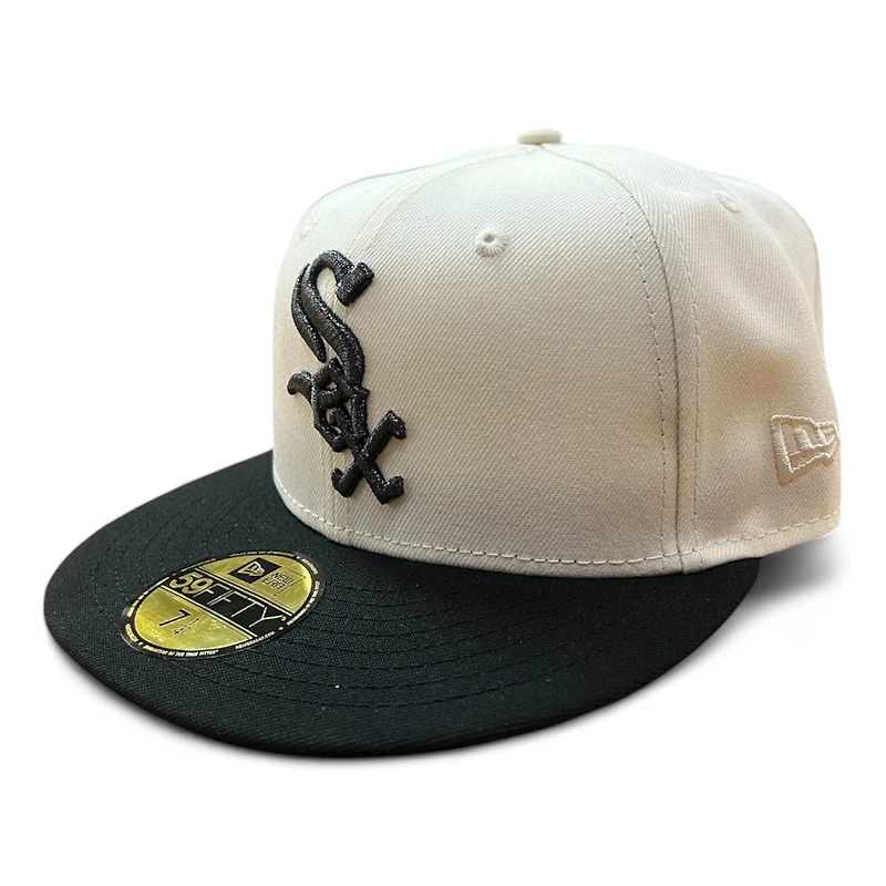 Chicago White Sox Chrome and Black 1950 ASG Patch Gray UV 59FIFTY Fitted Hat