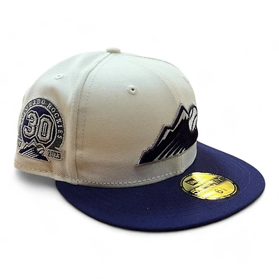 Colorado Rockies Chrome and Purple 30th Anni Patch Gray UV 59FIFTY Fitted Hat