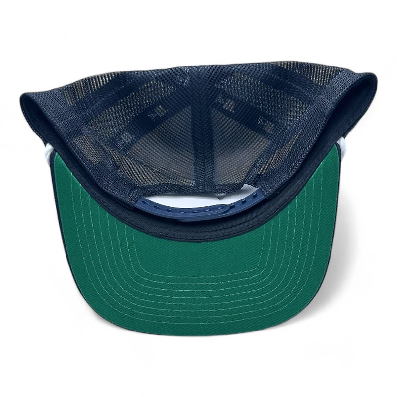 Seattle Mariners Navy and Navy Mesh New Era Rope Golfer Snapback hat