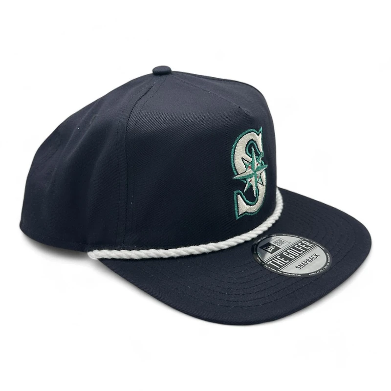 Seattle Mariners Navy New Era Rope Golfer Snapback hat