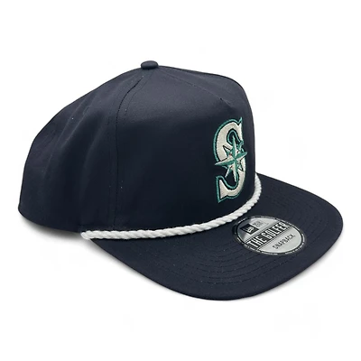 Seattle Mariners Navy New Era Rope Golfer Snapback hat