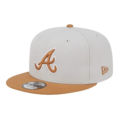 Atlanta Braves Khaki Brown Color Pack Gray UV New Era 9FIFTY Snapback Hat