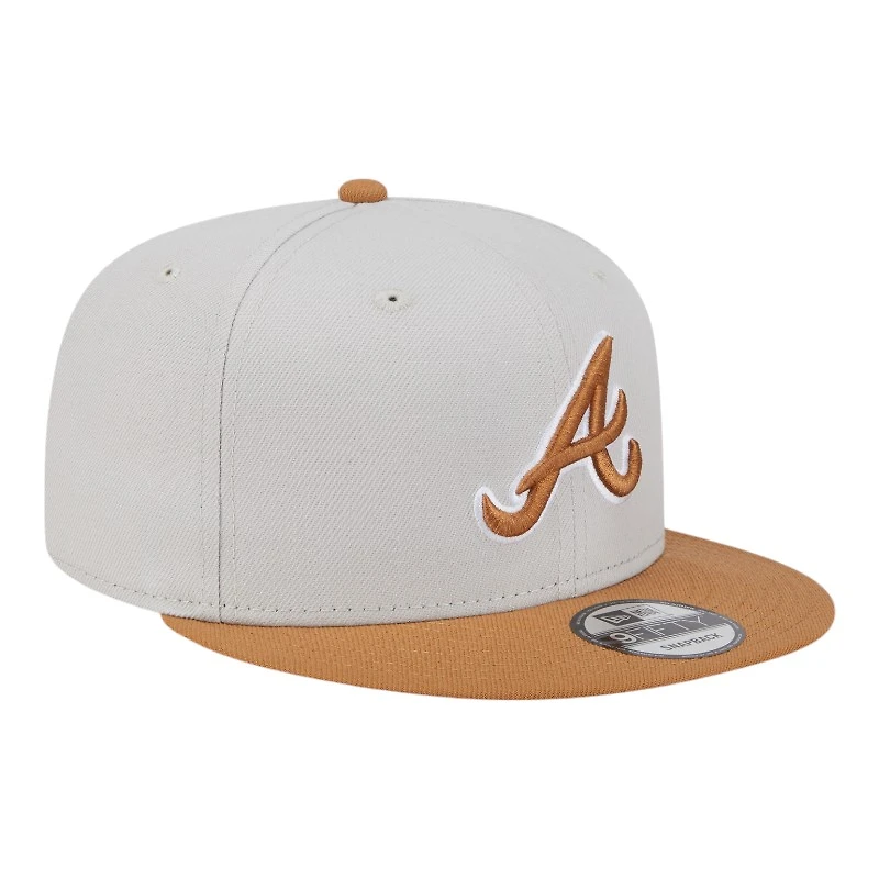 Atlanta Braves Khaki Brown Color Pack Gray UV New Era 9FIFTY Snapback Hat