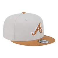 Atlanta Braves Khaki Brown Color Pack Gray UV New Era 9FIFTY Snapback Hat