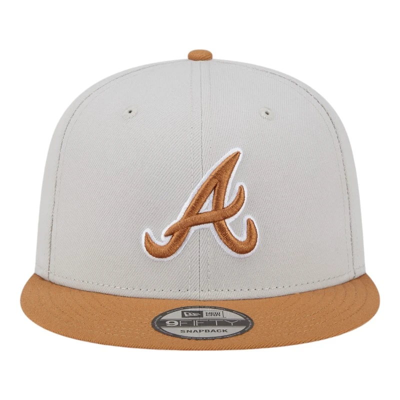 Atlanta Braves Khaki Brown Color Pack Gray UV New Era 9FIFTY Snapback Hat