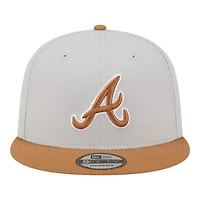 Atlanta Braves Khaki Brown Color Pack Gray UV New Era 9FIFTY Snapback Hat