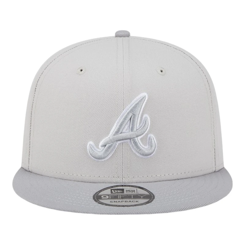 Atlanta Braves Khaki Gray Color Pack Gray UV New Era 9FIFTY Snapback Hat