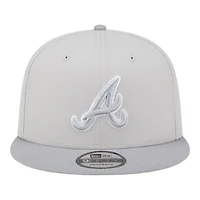 Atlanta Braves Khaki Gray Color Pack Gray UV New Era 9FIFTY Snapback Hat