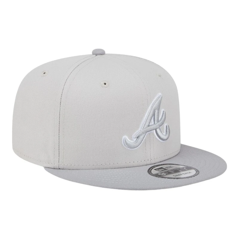 Atlanta Braves Khaki Gray Color Pack Gray UV New Era 9FIFTY Snapback Hat