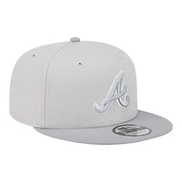 Atlanta Braves Khaki Gray Color Pack Gray UV New Era 9FIFTY Snapback Hat