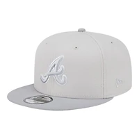 Atlanta Braves Khaki Gray Color Pack Gray UV New Era 9FIFTY Snapback Hat