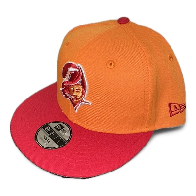 Youth Tampa Bay Buccaneers Orange and Red Historic New Era 9FIFTY Snapback Hat