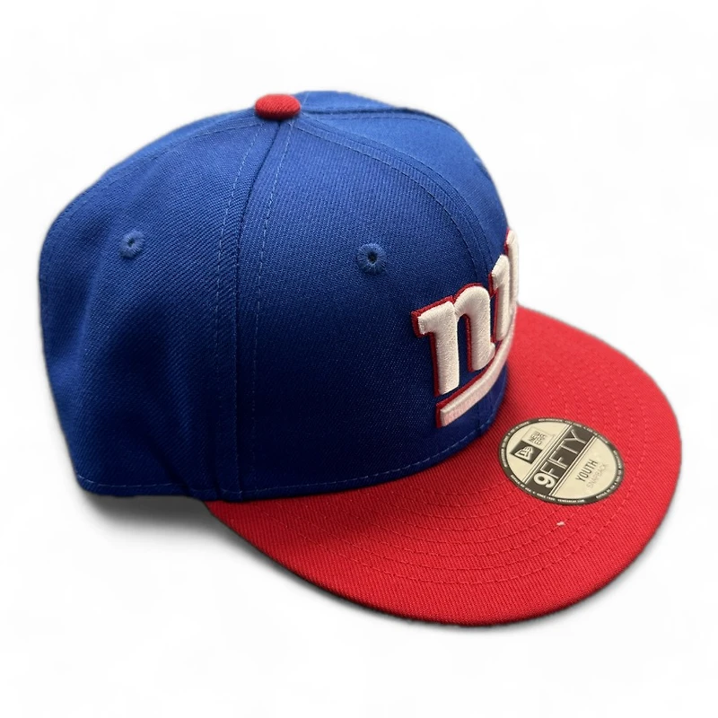 Youth New York Giants Blue and Red Basic New Era 9FIFTY Snapback Hat