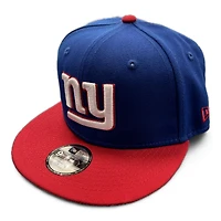 Youth New York Giants Blue and Red Basic New Era 9FIFTY Snapback Hat