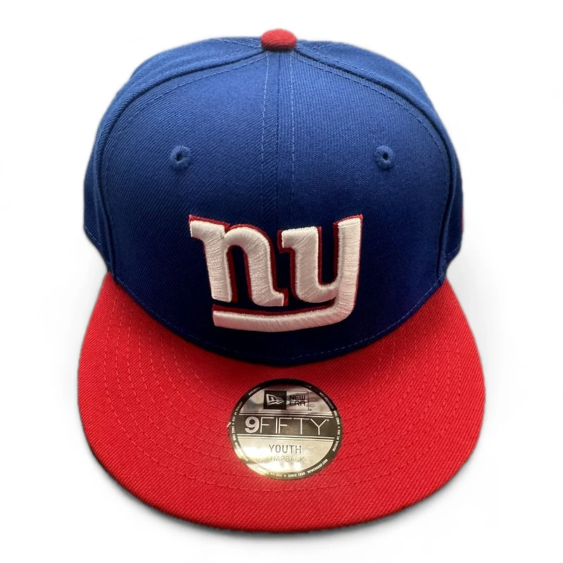 Youth New York Giants Blue and Red Basic New Era 9FIFTY Snapback Hat
