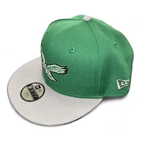 Youth Philadelphia Eagles Green and Gray Basic New Era 9FIFTY Snapback Hat