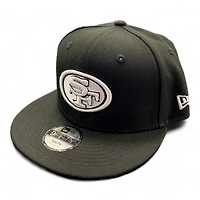 Youth San Francisco 49ers Black and White Basic New Era 9FIFTY Snapback Hat
