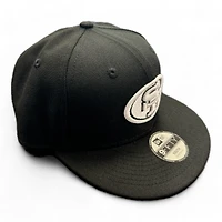 Youth San Francisco 49ers Black and White Basic New Era 9FIFTY Snapback Hat