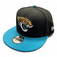 Youth Jacksonville Jaguars Black and Teal New Era 9FIFTY Snapback Hat