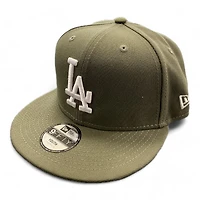 Youth Los Angeles Dodgers Olive Basic New Era 9FIFTY Snapback Hat