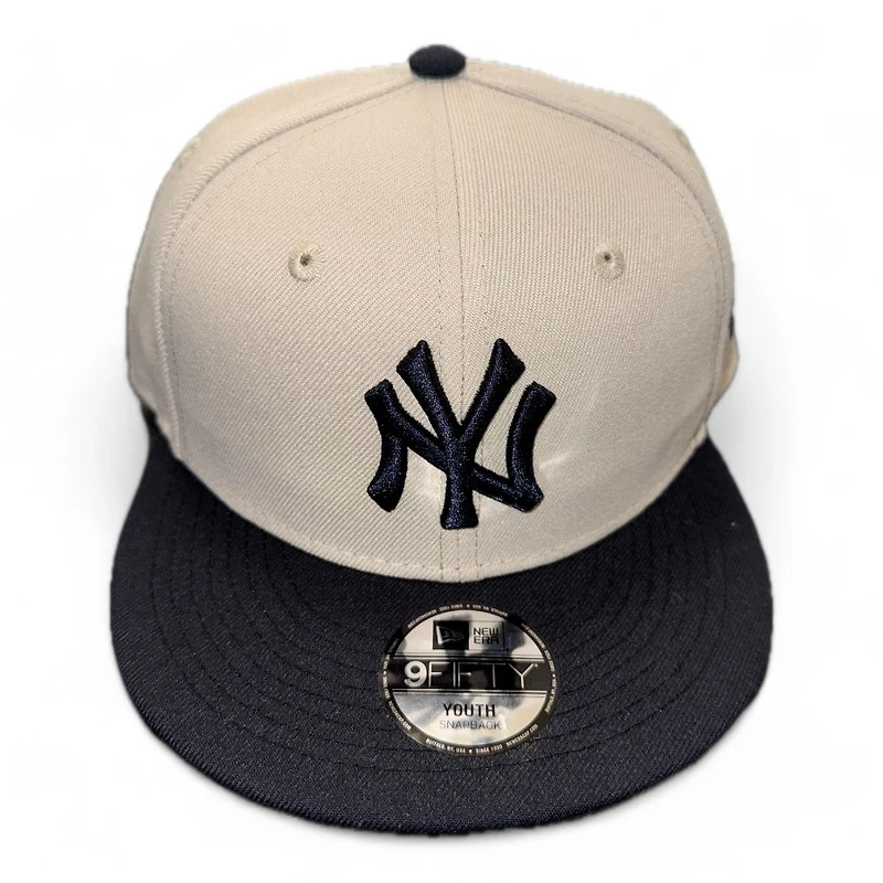 Youth New York Yankees Stone and Navy Basic New Era 9FIFTY Snapback Hat