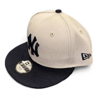 Youth New York Yankees Stone and Navy Basic New Era 9FIFTY Snapback Hat