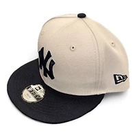 Youth New York Yankees Stone and Navy Basic New Era 9FIFTY Snapback Hat